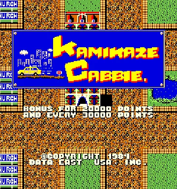 Kamikaze Cabbie screen shot title